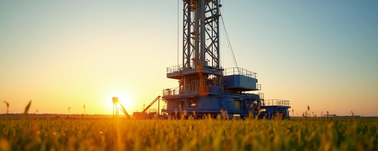 Profesjonalna wiertnica w trakcie pracy na terenie Mazowsza