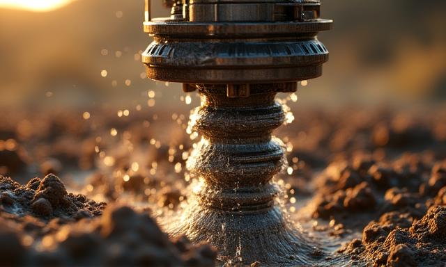 Wiertnica podczas pracy głębinowej