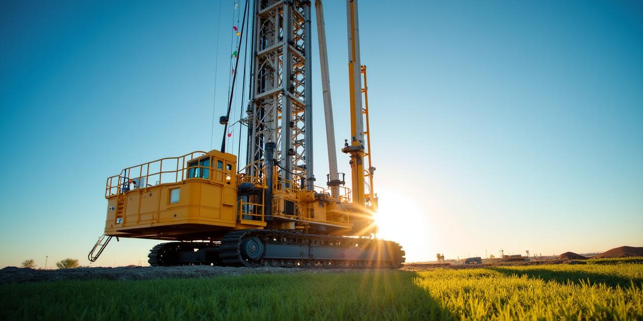 Profesjonalna wiertnica głębinowa pracująca w terenie